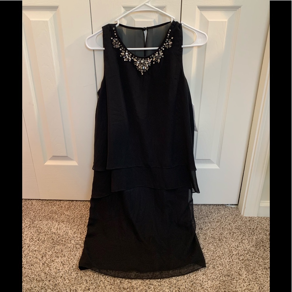 NWT Black Rhinestone & Beaded Vince Camuto Dress